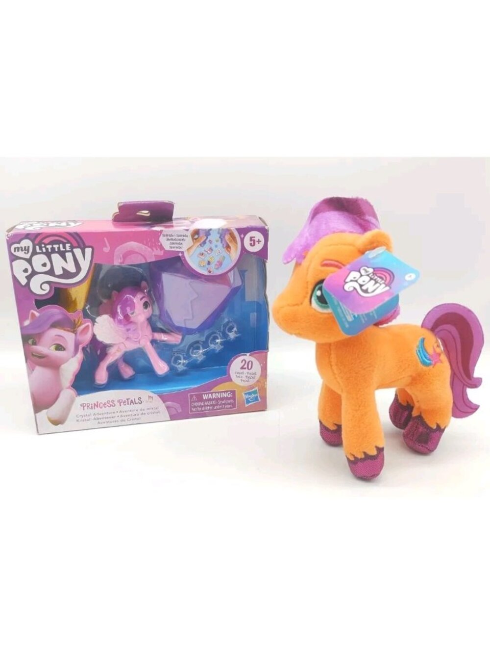 My Little Pony Crystal Adventure Princess Pipp Petals Sunny Starscout 7" Plush